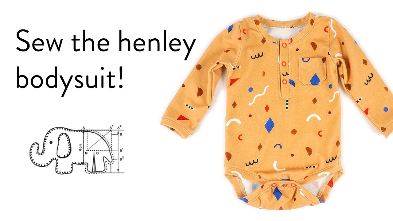 Sew together the Henley bodysuit from Brindille and Twig