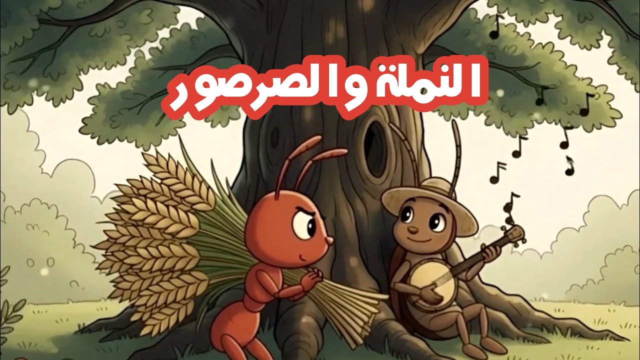 كان يا مكان - قصة النملة و الصرصور 