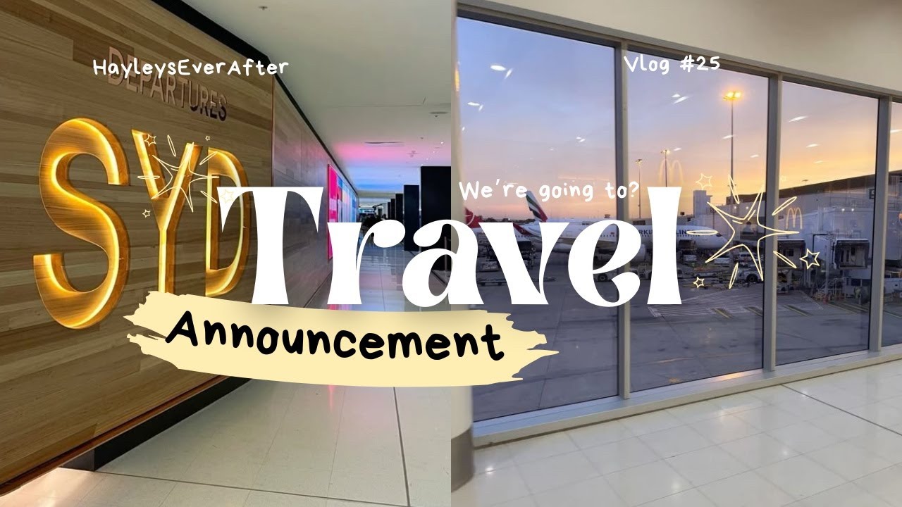 We're Going To? ✈️ Travel Announcement, Trip, Vacation, Holiday, Airport, Sydney Airport