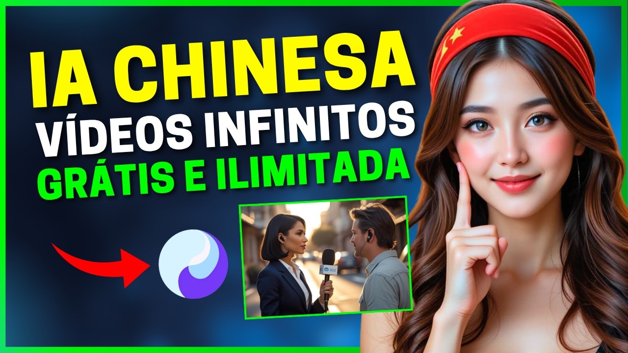 🚨 Nova IA Chinesa Cria Vídeos INFINITOS GRÁTIS e ILIMITADO (A mais Completa)