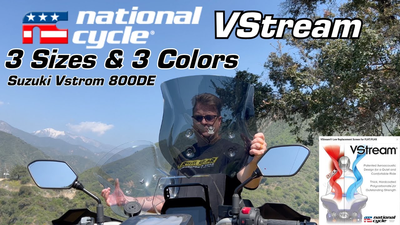 National Cycle VStream Short Mid and Tall Replacement Screens for Suzuki DL800DE V-Strom Motorcycles