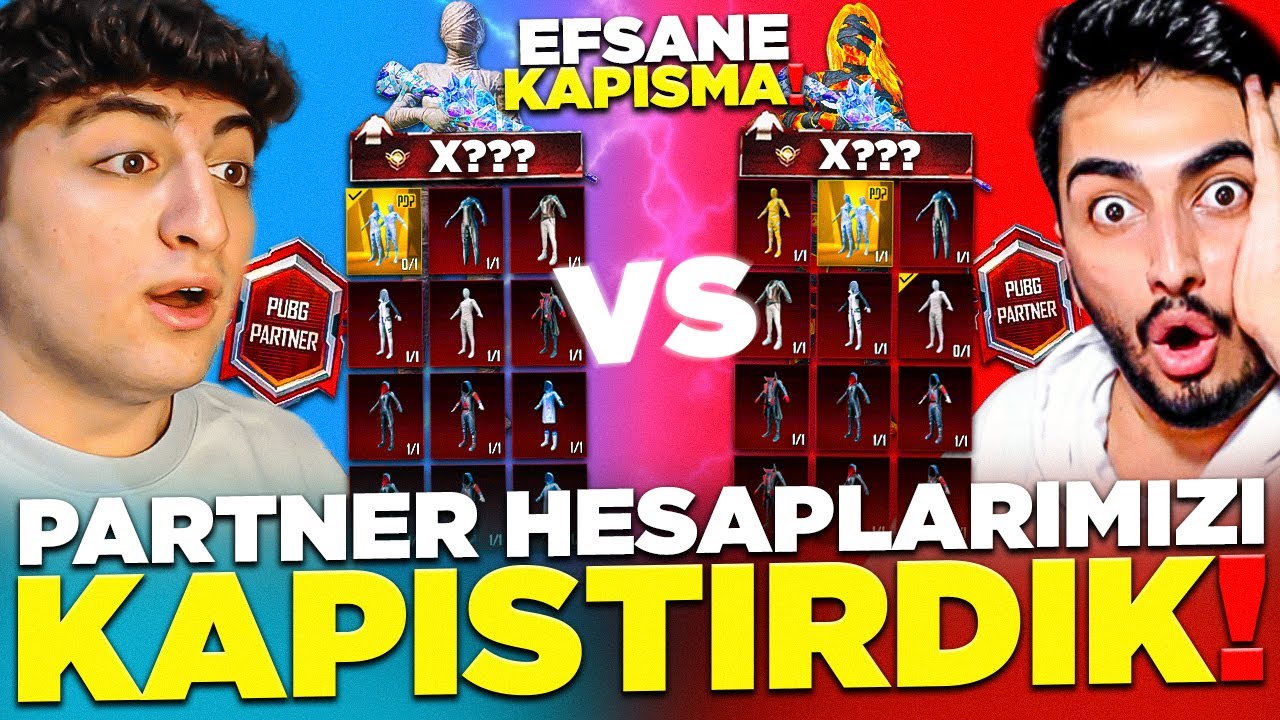 CARL'IN PARTNER HESABI İLE KENDİ PARTNER HESABIMI KAPIŞTIRDIM! 😲 ( ŞOK OLACAKSINIZ! ) PUBG Mobile