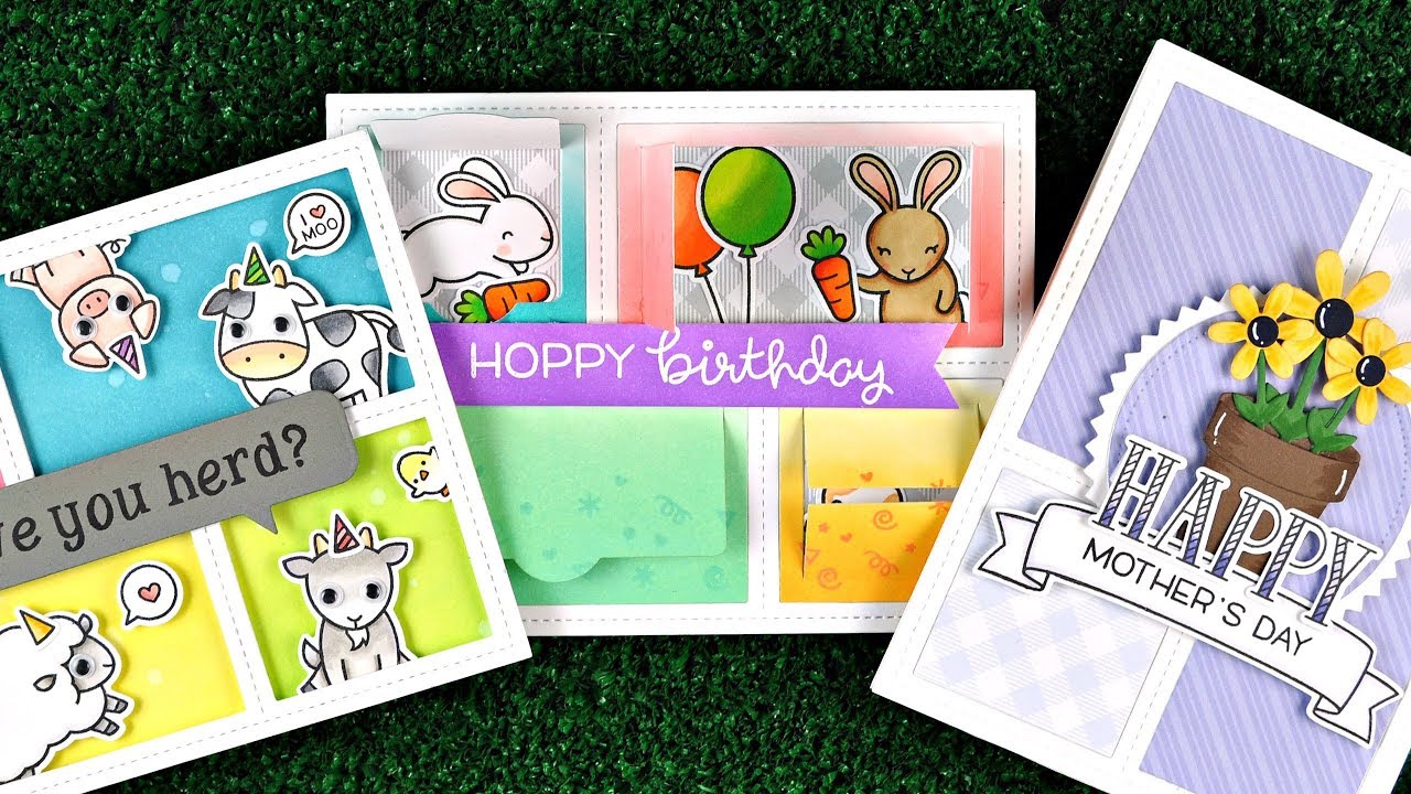 Intro to Peekaboo Backdrop + 3 cards from start to finish