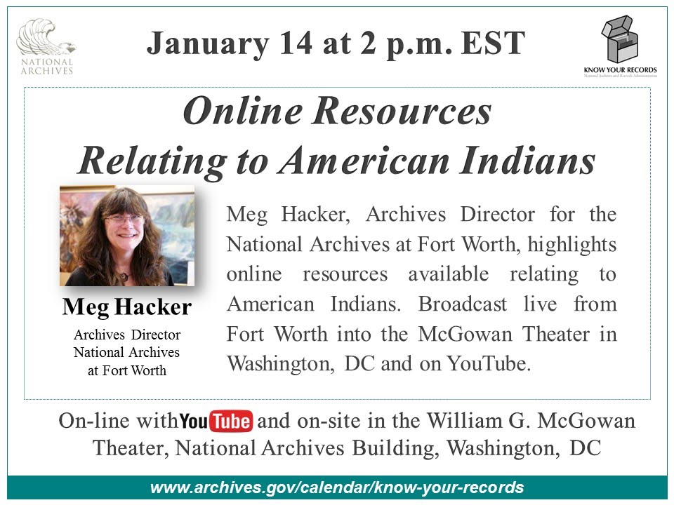 Online Resources Relating to American Indians (2016 Jan. 14)