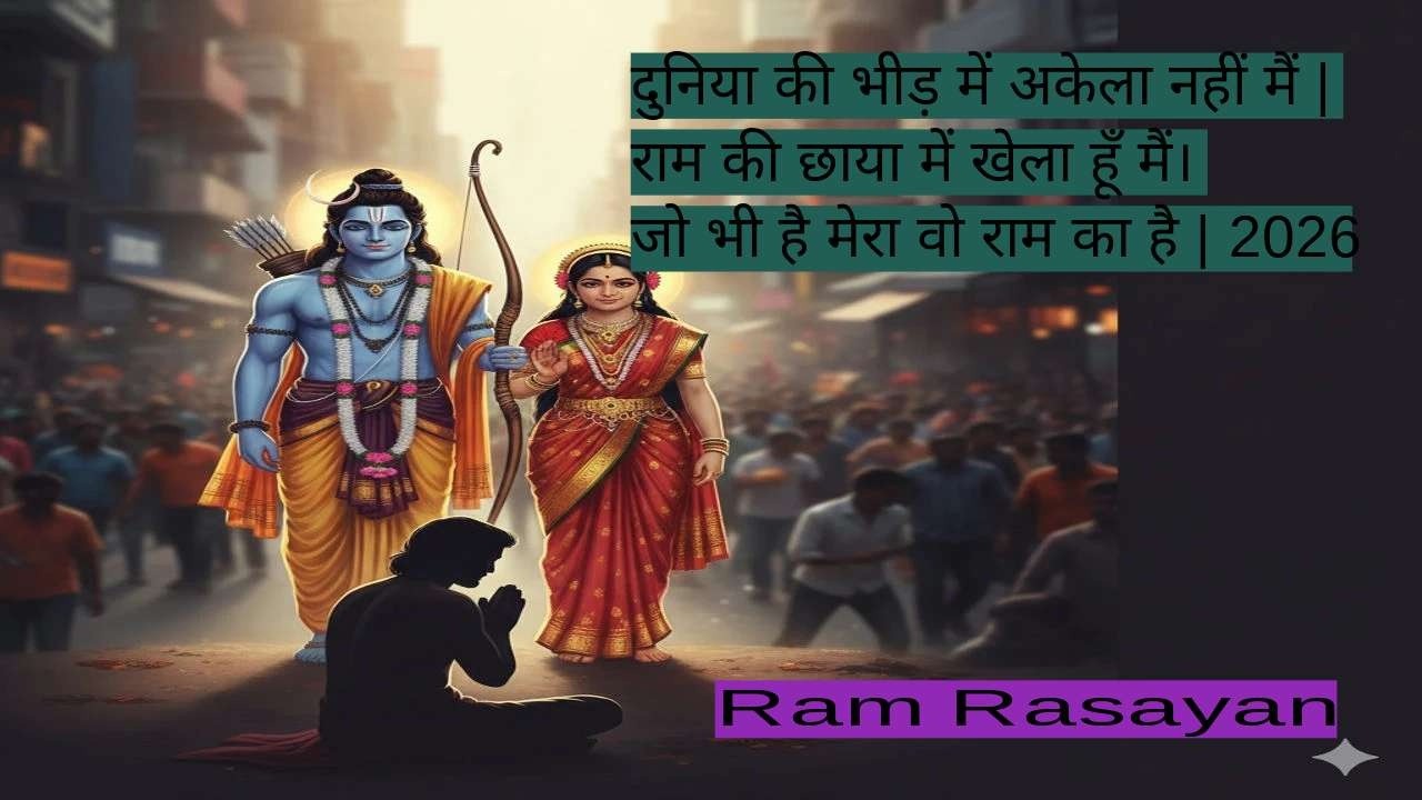 दुनिया की भीड़ में अकेला नहीं मैं | राम की छाया में खेला हूँ मैं। जो भी है मेरा वो राम का है | 2026