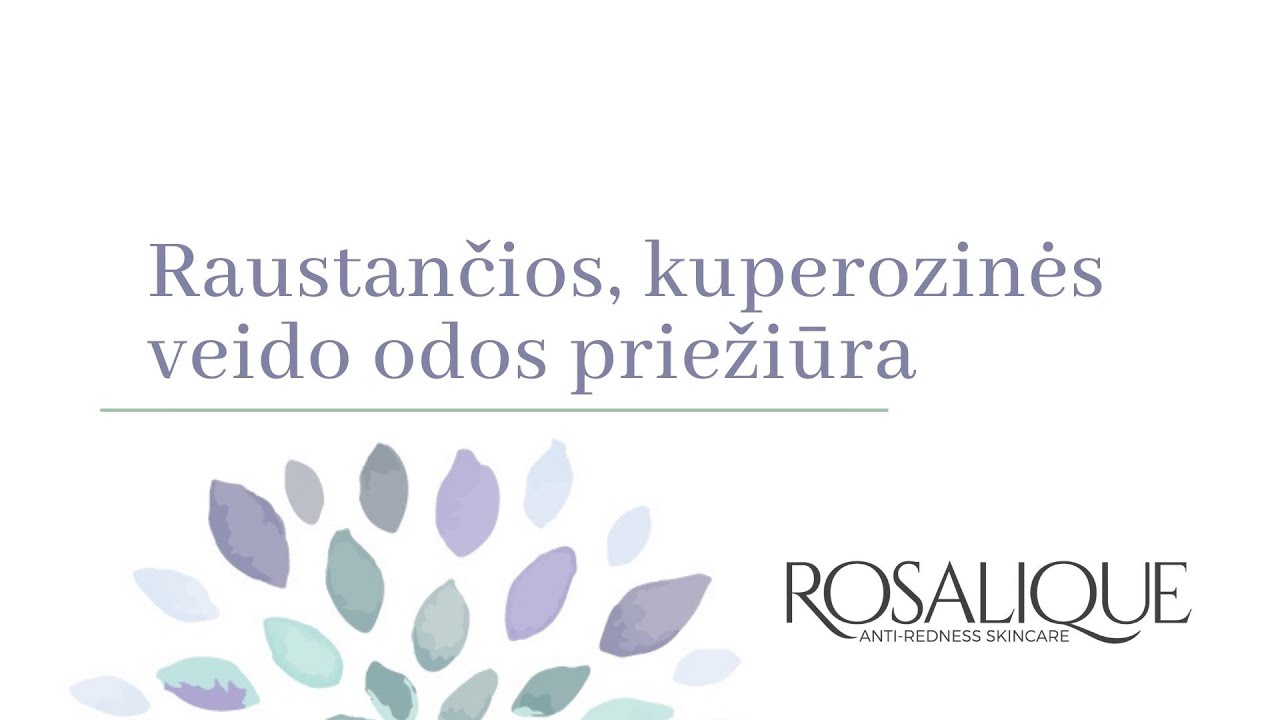 Veido raudonis - rožinė (rozacija), kuperozė