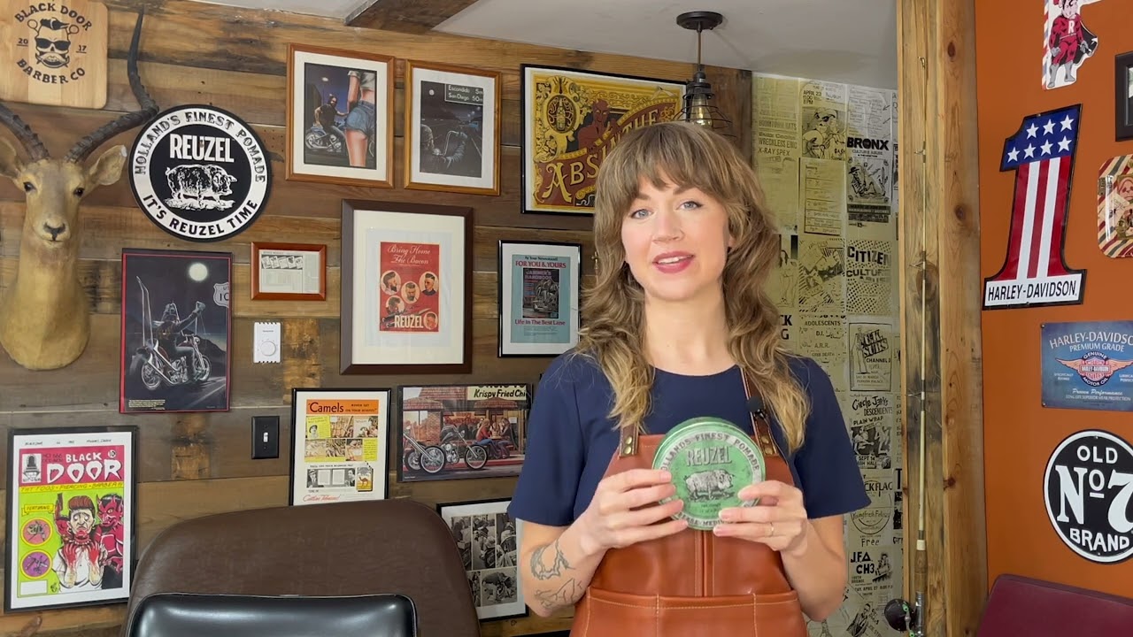 Reuzel Green Pomade Grease - s&aring; h&auml;r anv&auml;nder du produkten