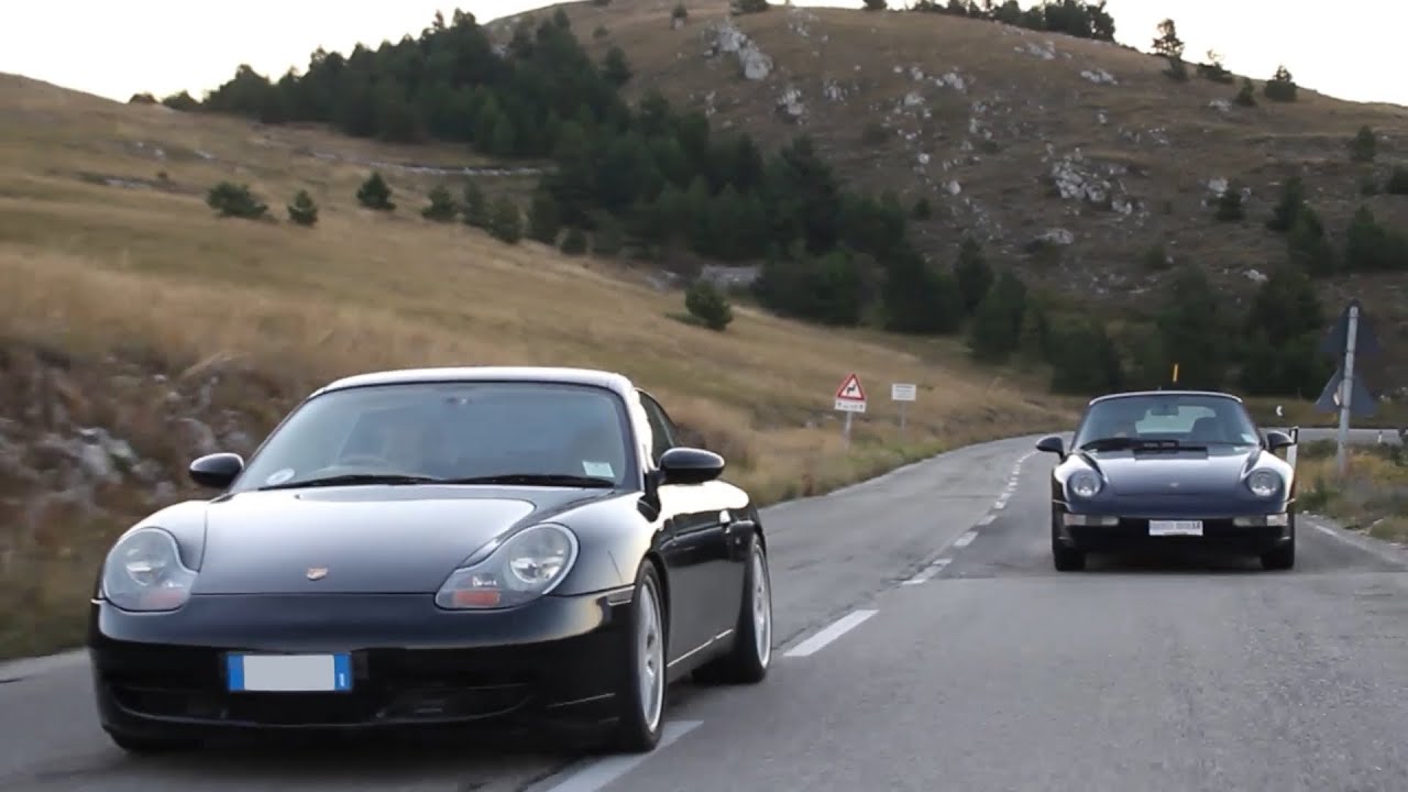 Porsche 996 против Porsche 993 - за рулем Давиде Чирони