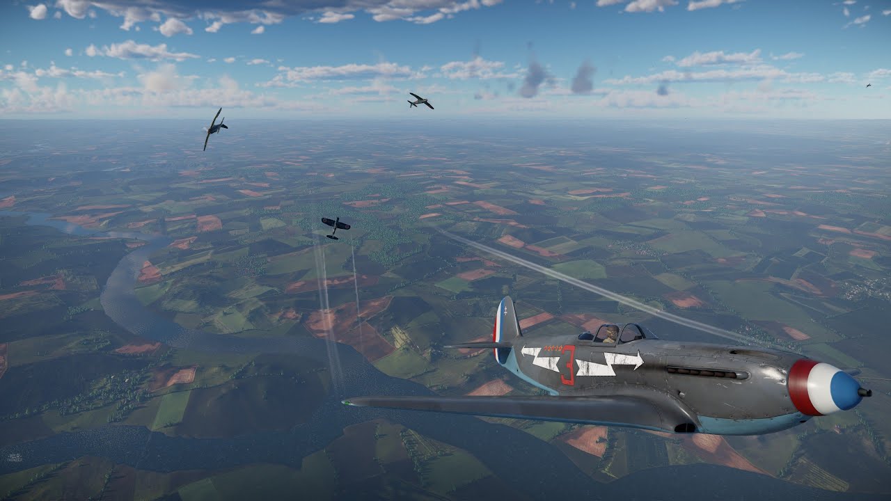 War Thunder Air Sim: Yak-3 Defensive Maneuvering Versus The Japanese [Full Replay]