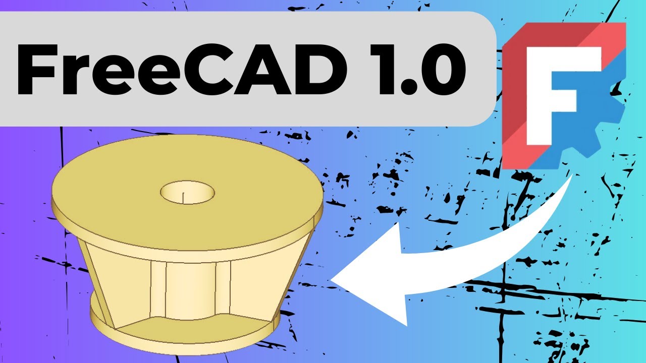 FreeCAD Tutorial: Create a 3D Model with POLYLINE, Revolution & Fillet Commands