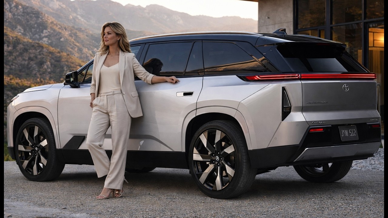 The latest 2027 Toyota Highlander is a fully electric, 7-seater, 3-row SUV.