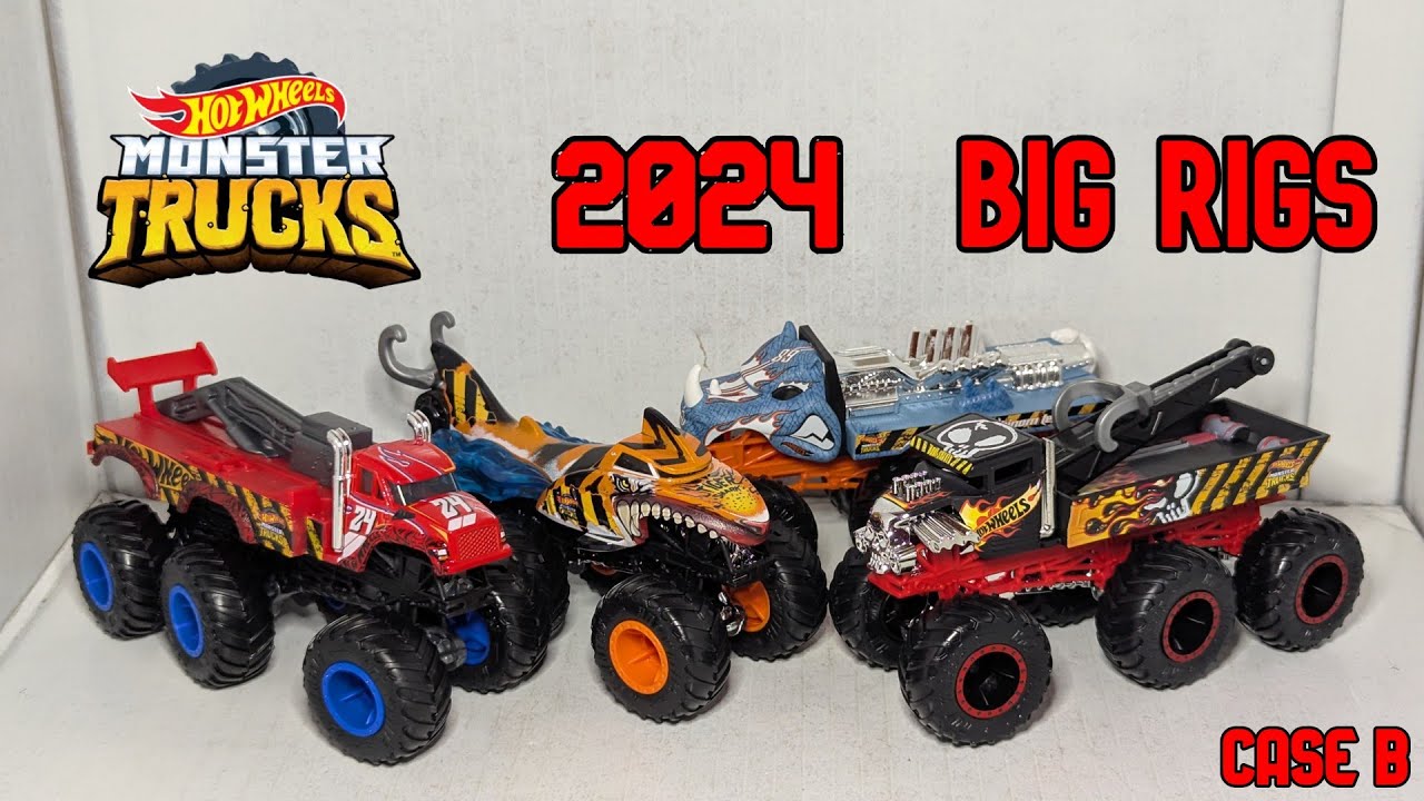 2024 Hot Wheels Monster Trucks Big Rigs Case B Unboxing And Review