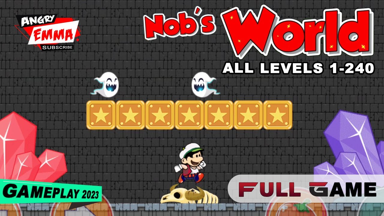 Nob's World - FULL GAME (ALL Levels 1-240) Android Gameplay 2023