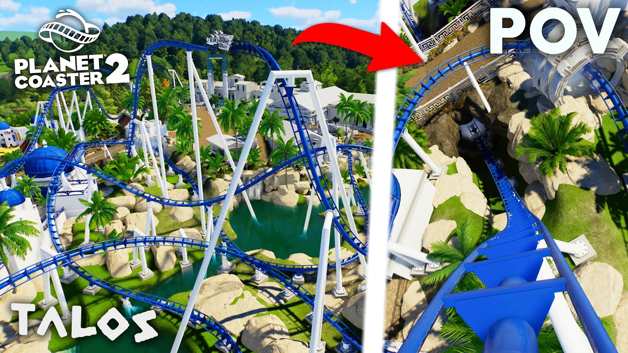 Talos POV - Planet Coaster 2 Custom Vekoma Launch Roller Coaster