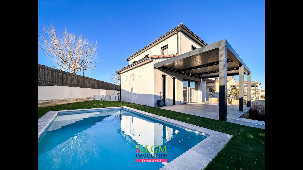 Maison moderne 150m2 avec piscine à Restinclières