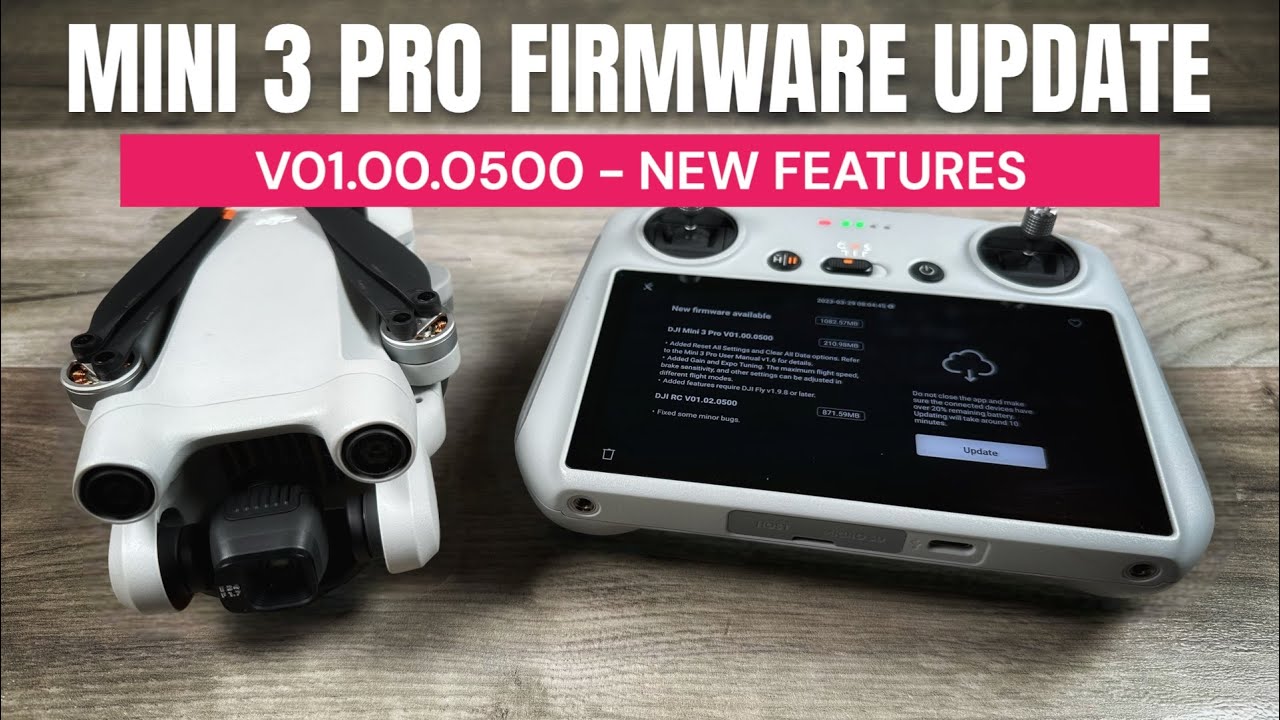 DJI Mini 3 Pro Firmware Update - NEW Features & Tripod Mode