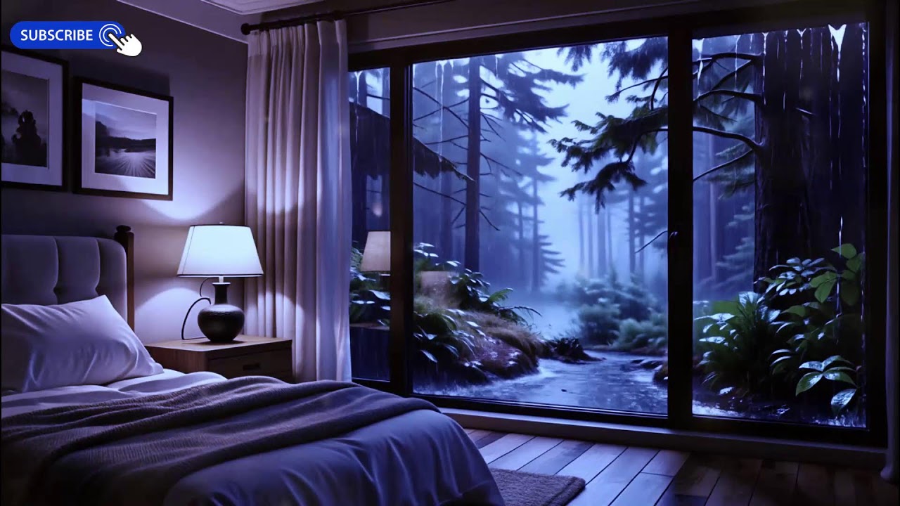 12 Hours Rain and Piano Music 🌧️ Fall Asleep Fast Tonight