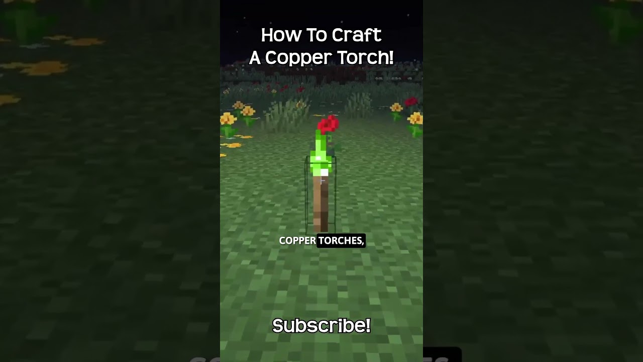 How To Craft A Copper Torch In Minecraft?!
