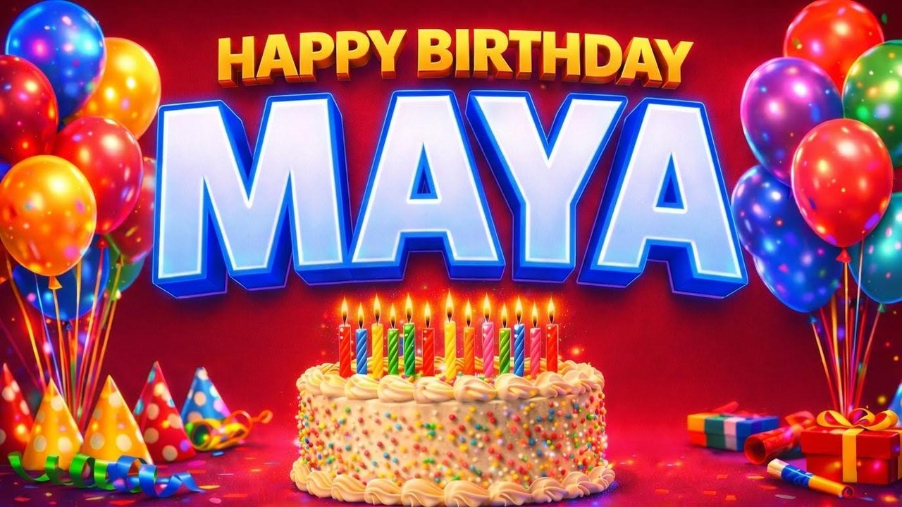 Happy Birthday Maya 🎂 | Personalized Birthday Song for Maya