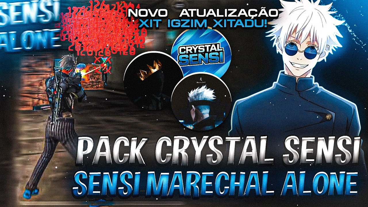 Saiu‼️📁PACK SENSI MARECHAL ALONE - PACK CRYSTAL SENSI - MELHOR SENSIBILIDADE PRA DAR CAPA FREEFIRE