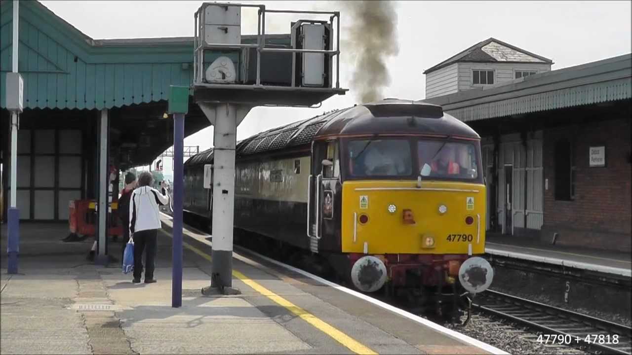 Northern Belle 47790 + DRS 47818 on 0Z25 @ Didcot 3/8/11