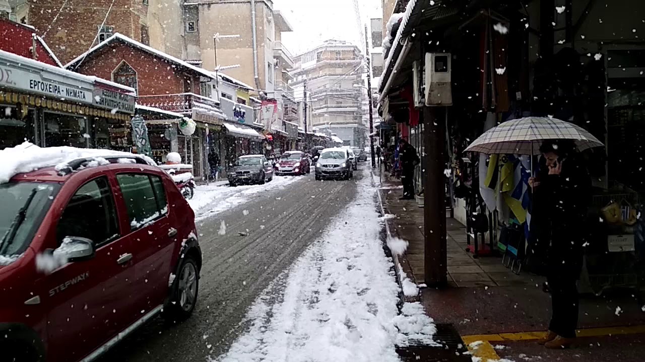 Χιόνια στη Δράμα 5 Ιανουαρίου 2019