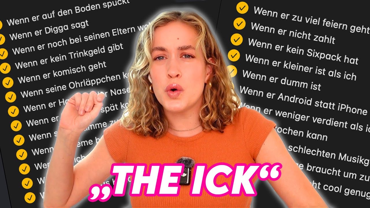 Das darf ein Mann auf keinen Fall machen: Ick-Liste