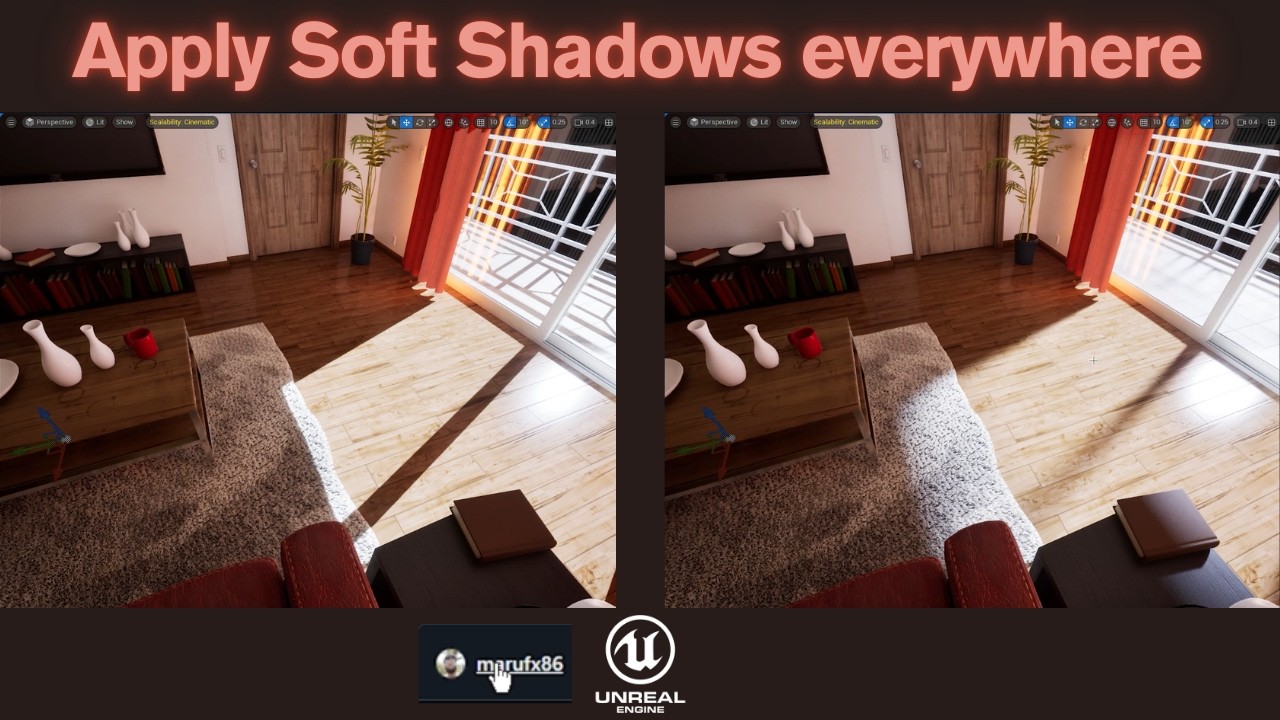 Как исправить резкие тени в Unreal Engine 5 | Урок по мягким теням