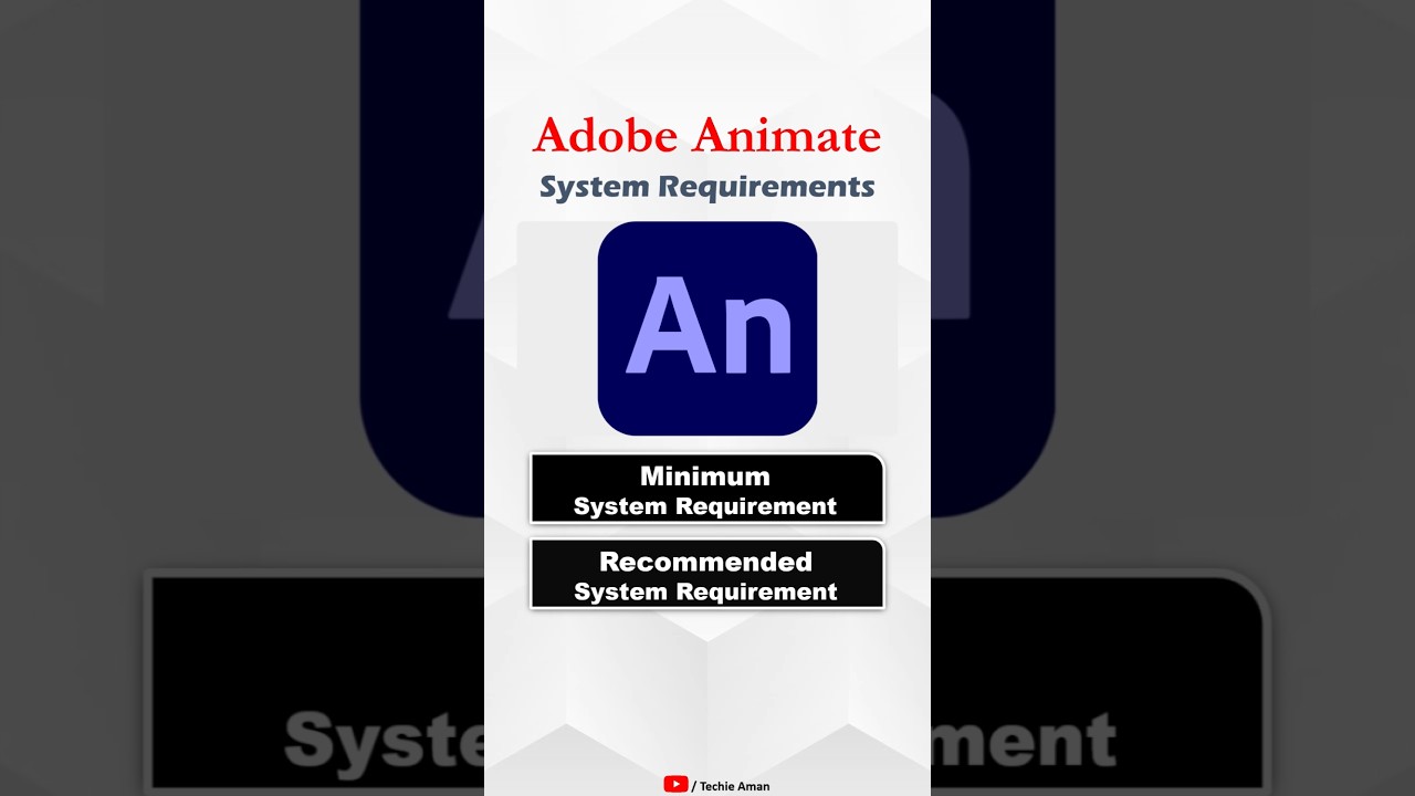 Animate System Requirements for PC | Minimum & Recommended #animation #shorts