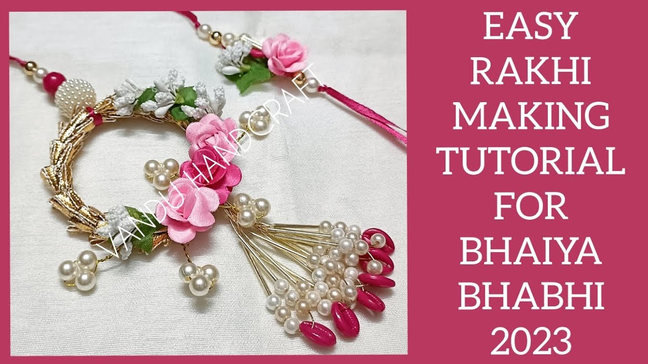 DIY | Easy Rakhi making at home || Rakhi | Lumba making for Bhaiya Bhabi | 2023