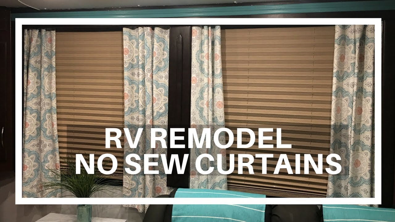 RV Remodel: Easy No Sew Curtains Tutorial