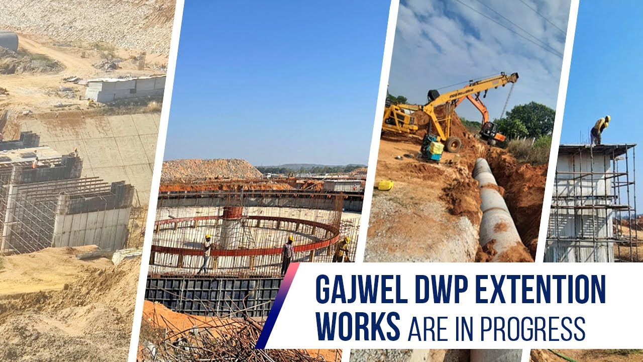 Gajwel DWP extension works are progressing rapidly|MEIL DRINKING WATER