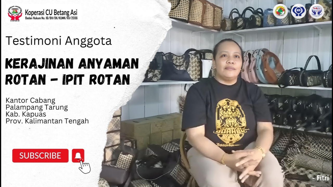 Kisah Sukses Ibu Fitri | Kerajinan Anyaman Rotan - Ipit Rotan