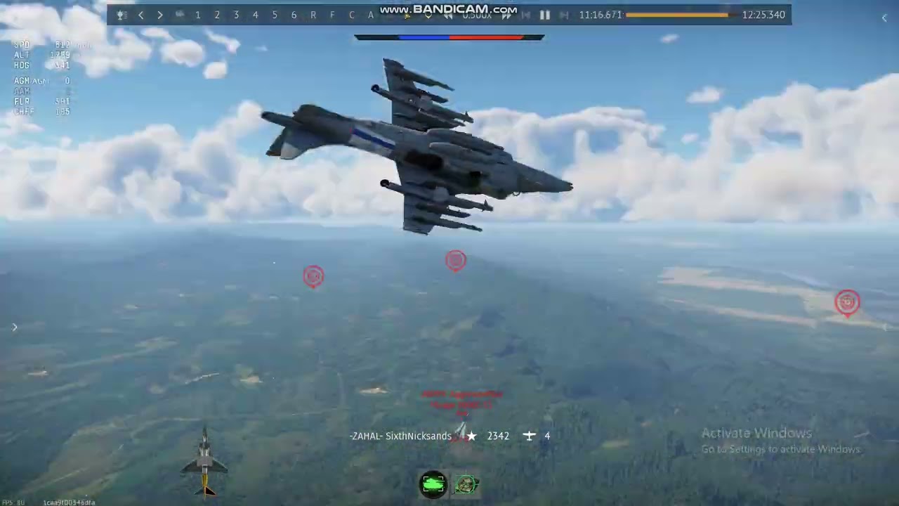 Harrier GR7 vs 2 Mirage 2000