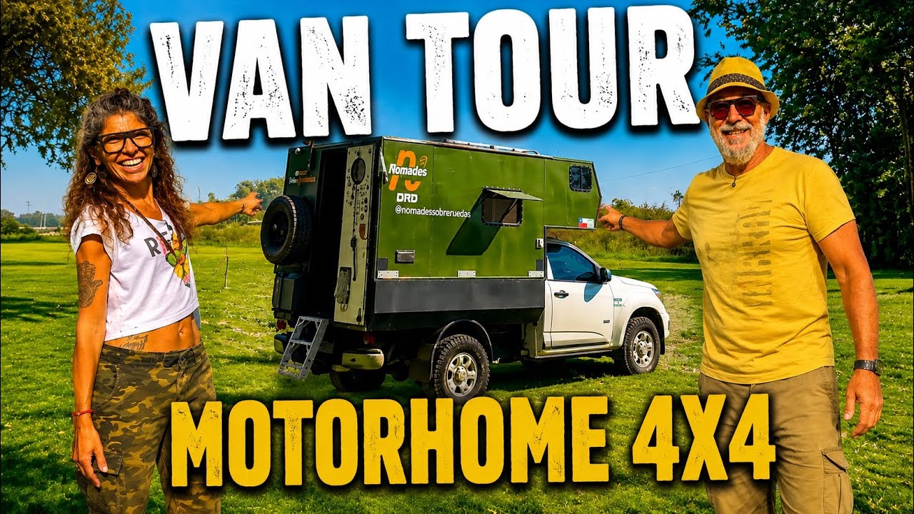 🤩 El VAN TOUR de nuestro MOTORHOME 4X4 CHEVROLET S10 que va a RECORRER AMERICA‼️🌍 #4x4 #vantour