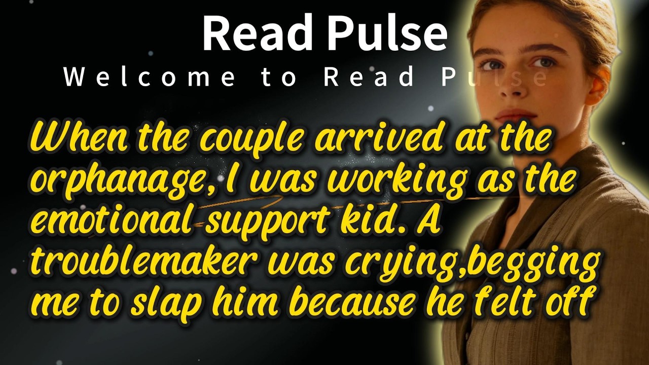 When the couple arrived at the orphanage,I was working as the emotional support kid
