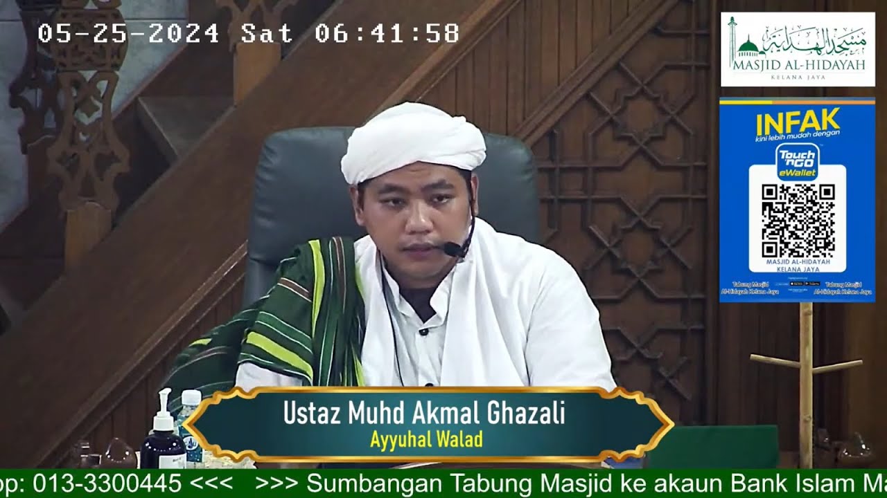 [LIVE] Kuliah Subuh : Ustaz Muhd Akmal Ghazali