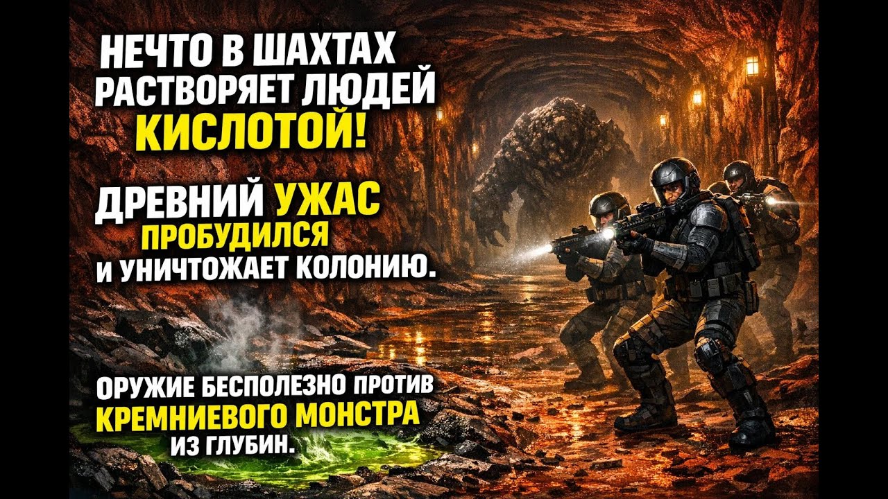 Оно прожигает камень и людей кислотой: Что за древний ужас пробудили шахтеры в глубинах планеты?