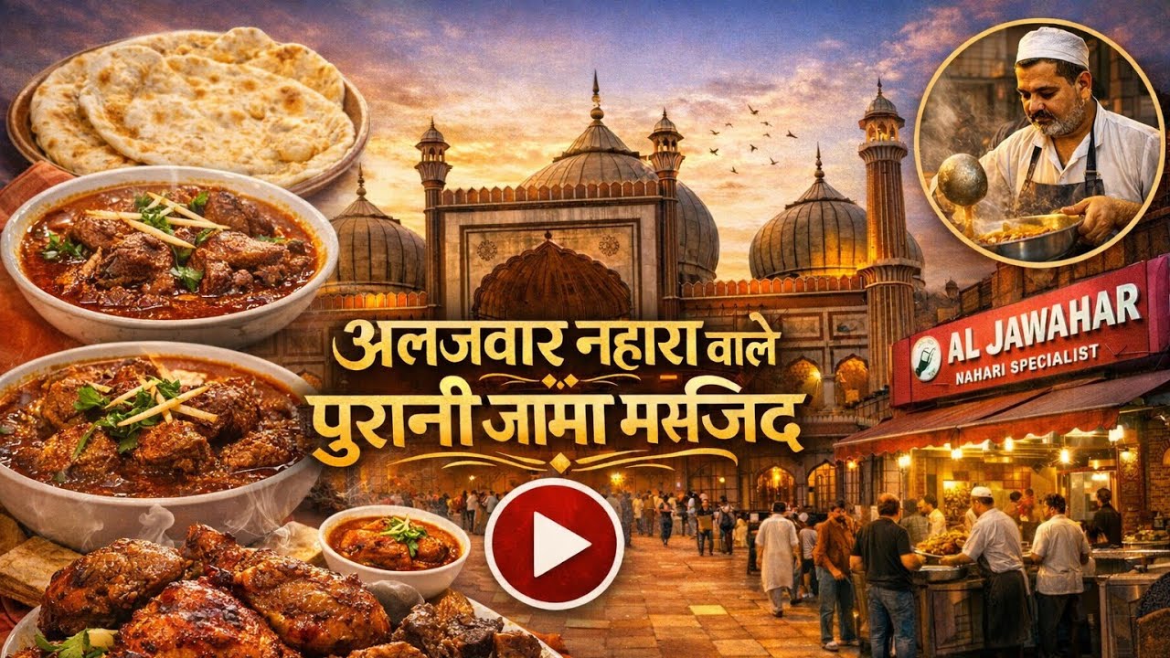 Aljawahar nahari old delhi jama masjid taste wa wa waaaa😋🍗🍲