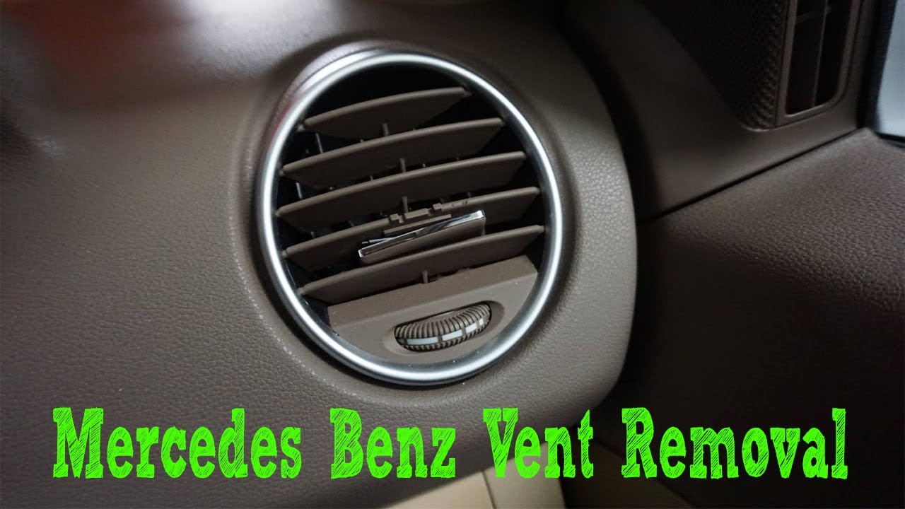 Как снять круглые дефлекторы 2006-2008 Mercedes Benz ML350 W164 GL450 GL550 GL350 ML63