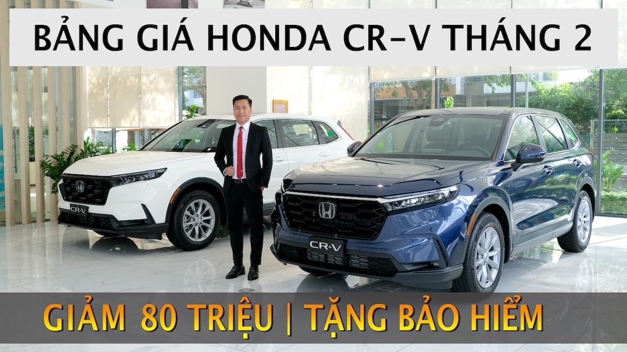 GIÁ LĂN BÁNH HONDA CRV THÁNG 2/2026 | Giảm 80 triệu và Tặng Bảo Hiểm | Bán Trả góp Xe CRV