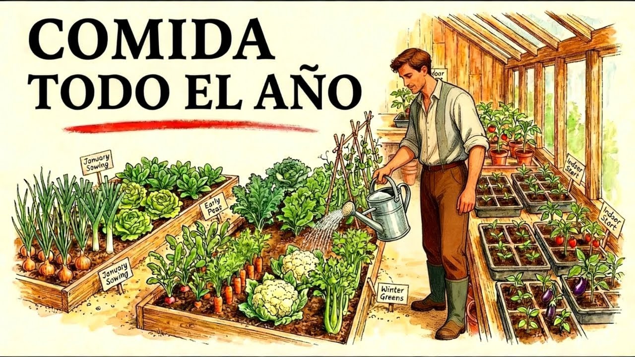 Planta estos 17 cultivos en enero — alimenta a tu familia durante 12 meses