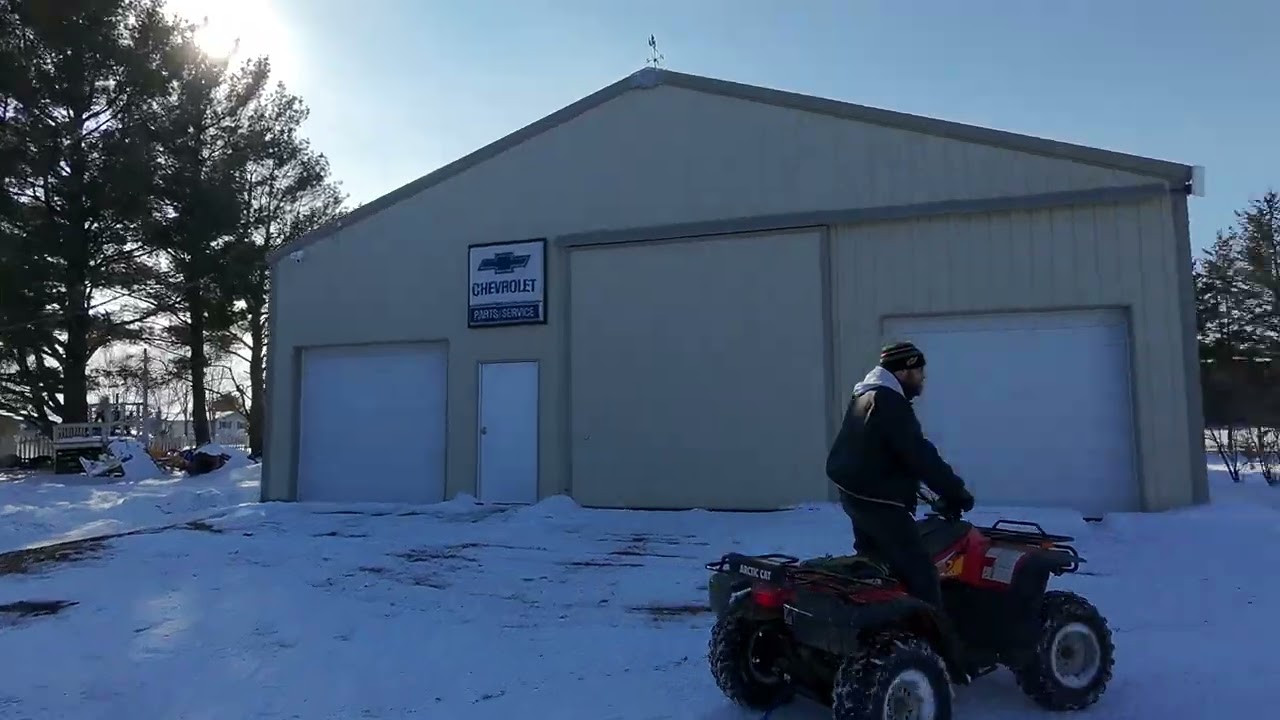 dji neo fallowing us in the sleds and 4 wheeler tour