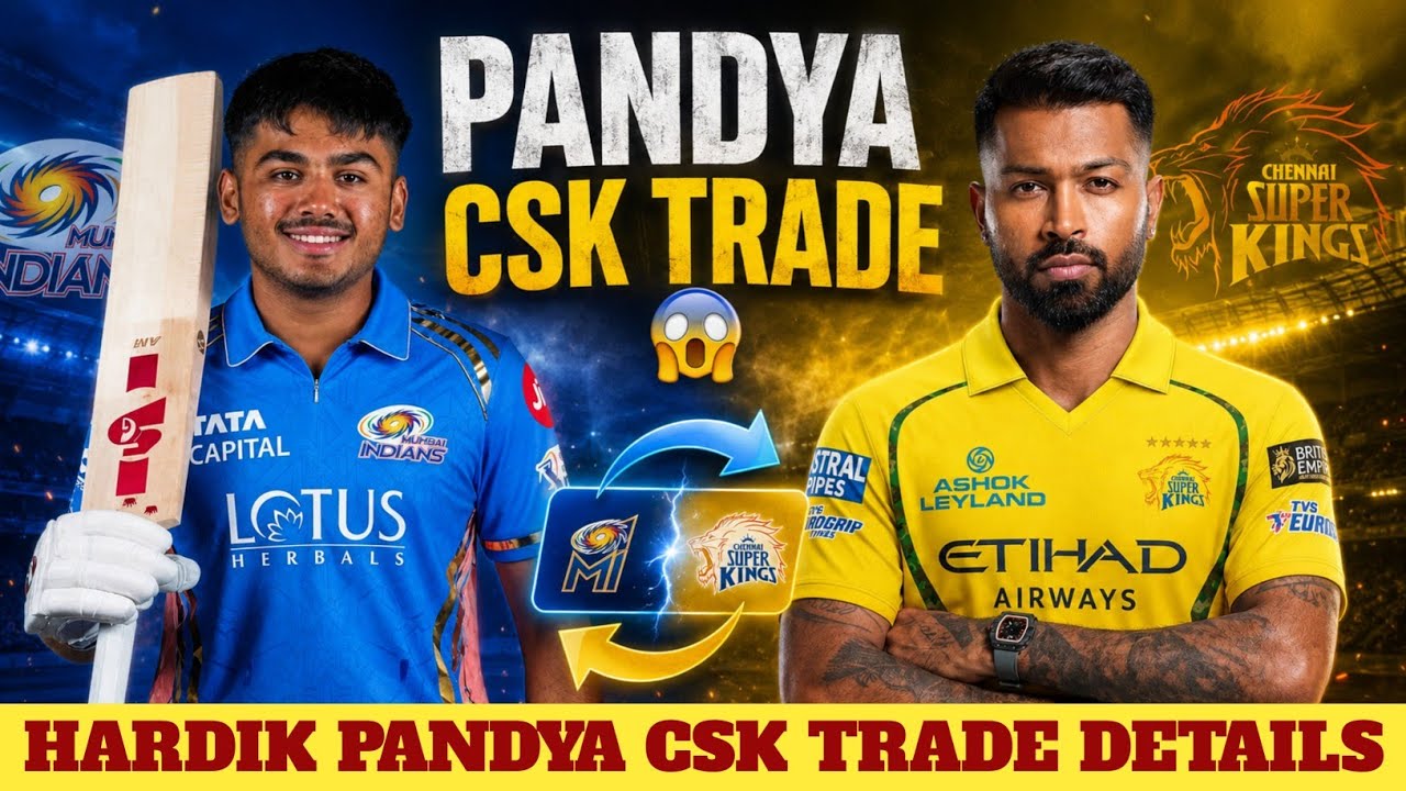 Hardik Pandya CSK Trade Details - Ayush Mhatre & Anshul Kamboj To MI | CSK Updates Tamil |