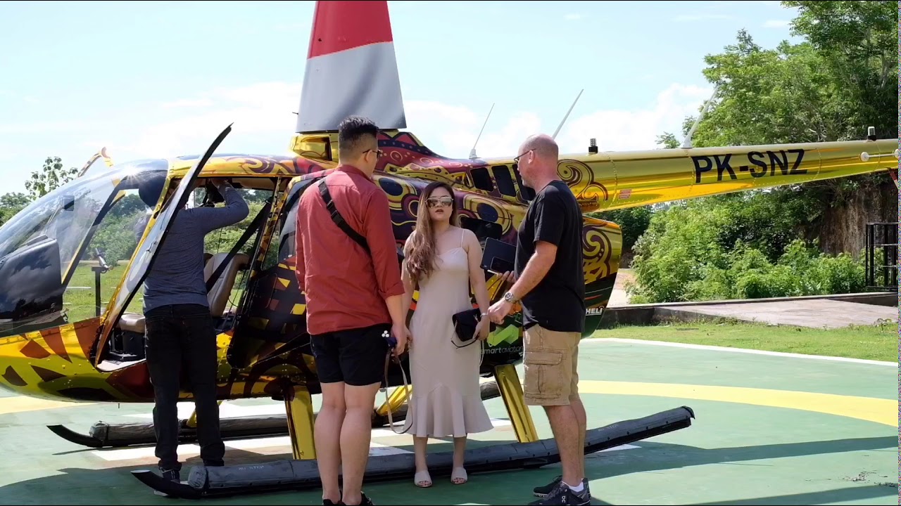Marriage Proposal Helicopter flight Bali