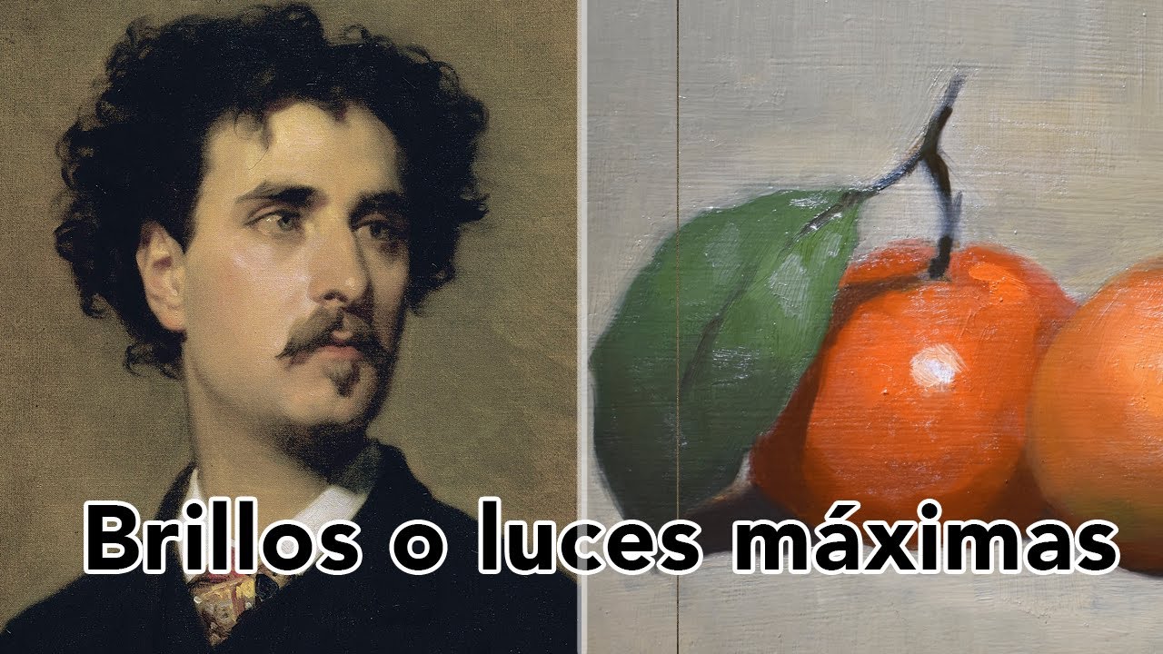 APRENDER a pintar al ÓLEO || diferencia luz MÁXIMA  y luz central
