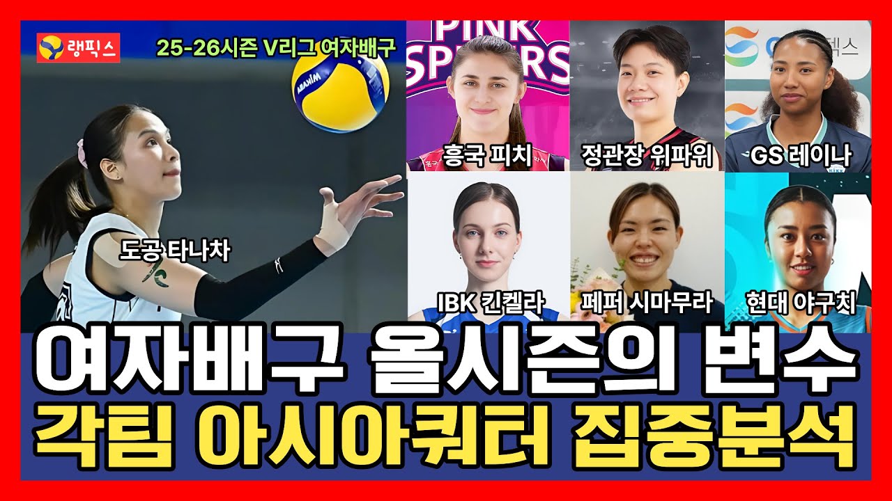 여자배구 올시즌의 변수, 각팀 아시아쿼터 집중분석