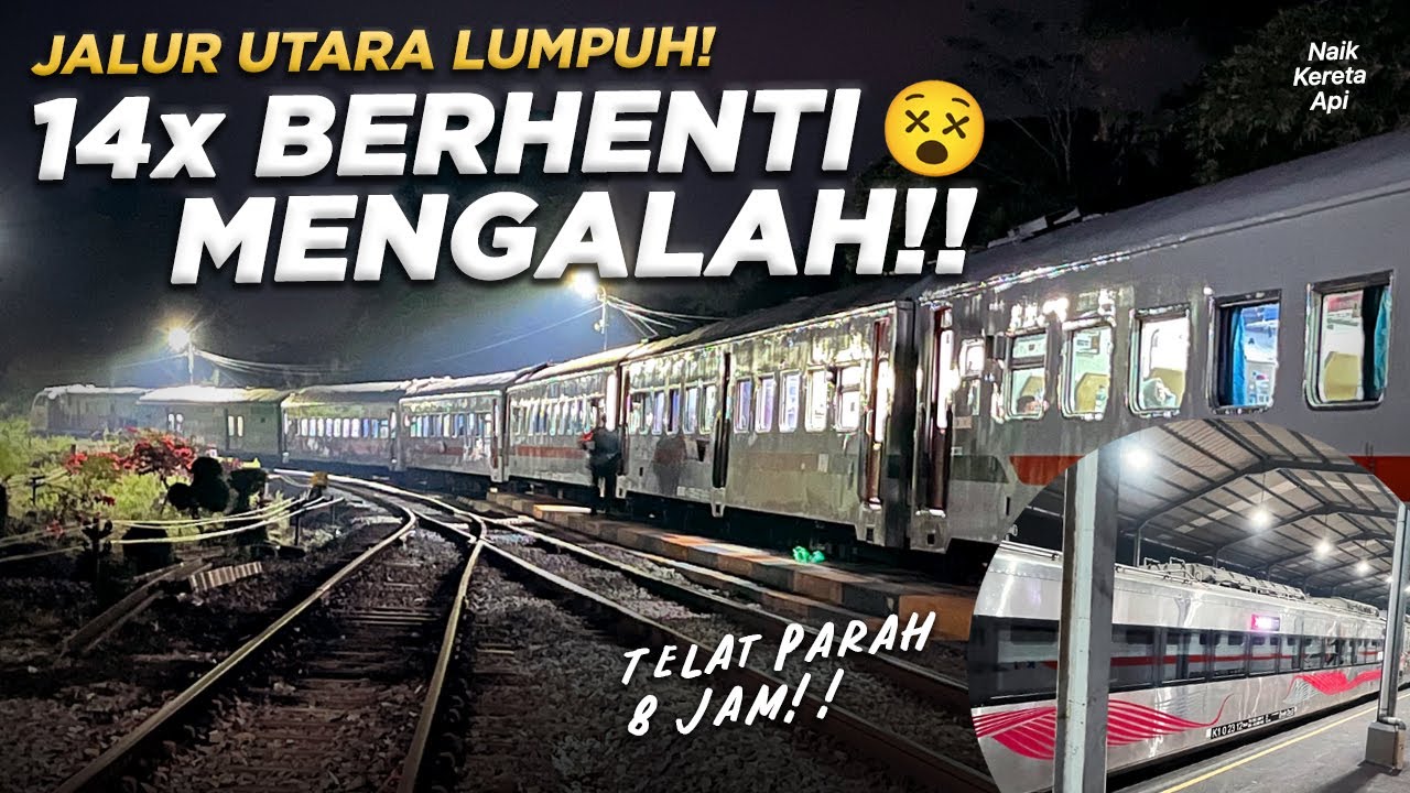 JALUR UTARA LUMPUH‼️ Banyak Kereta Memutar ke Selatan - Trip KA Serayu #2