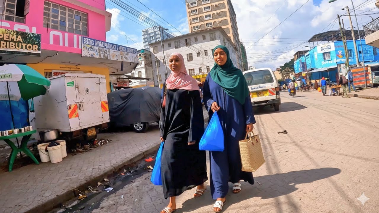 Afternoon walk in the streets of Eastleigh Nairobi in Kenya