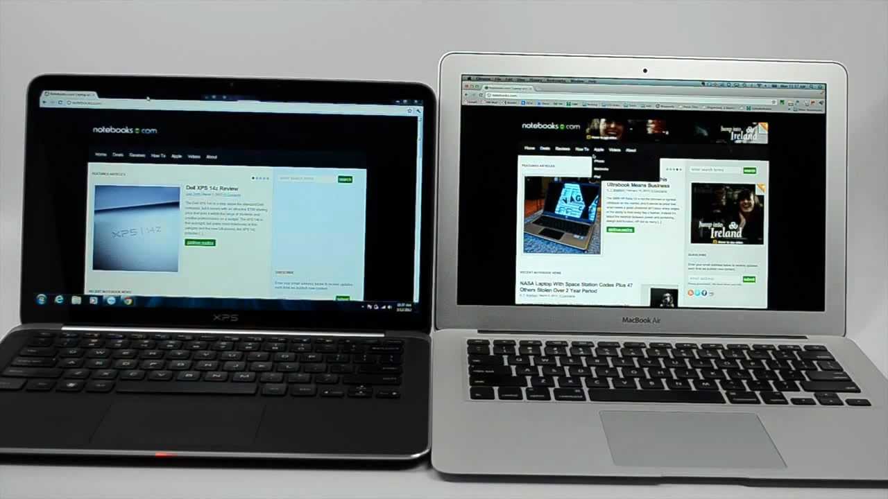 Dell XPS 13 Ultrabook vs. MacBook Air
